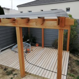 Réparation de toiture de pergola en acier Verdun